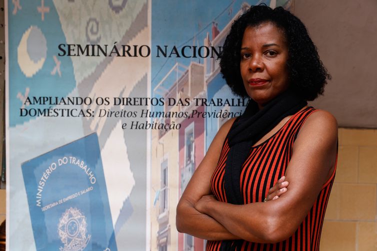 Rio de Janeiro (RJ), 02/07/2025 - Maria Izabel Monteiro, presidente do Sindicato dos Trabalhadores Domésticos do município do Rio de Janeiro, na sede do sindicato.  Foto: Tânia Rêgo/Agência Brasil