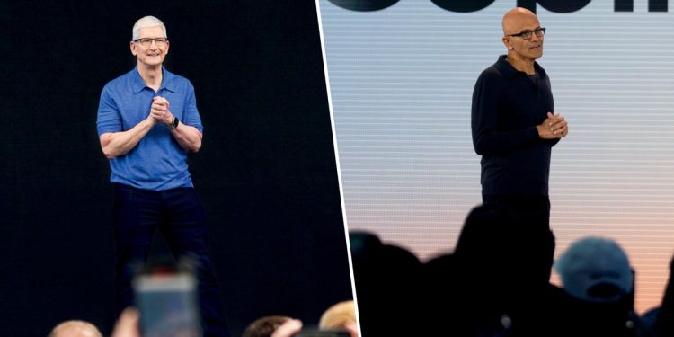 Apple e Microsoft atingem US$ 4 tri em valor de mercado