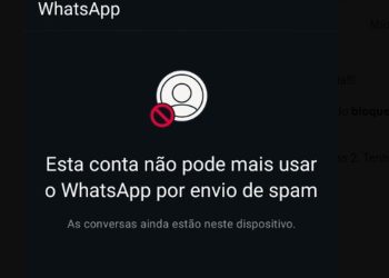 Usuários relatam nas redes sociais que tiveram Whatsapp bloqueado por suspeita de envio de spam