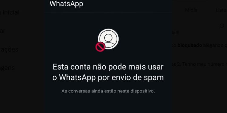 Usuários relatam nas redes sociais que tiveram Whatsapp bloqueado por suspeita de envio de spam